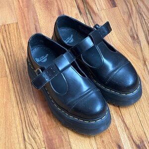 Bethan Polished Smooth Leather Platform Shoes